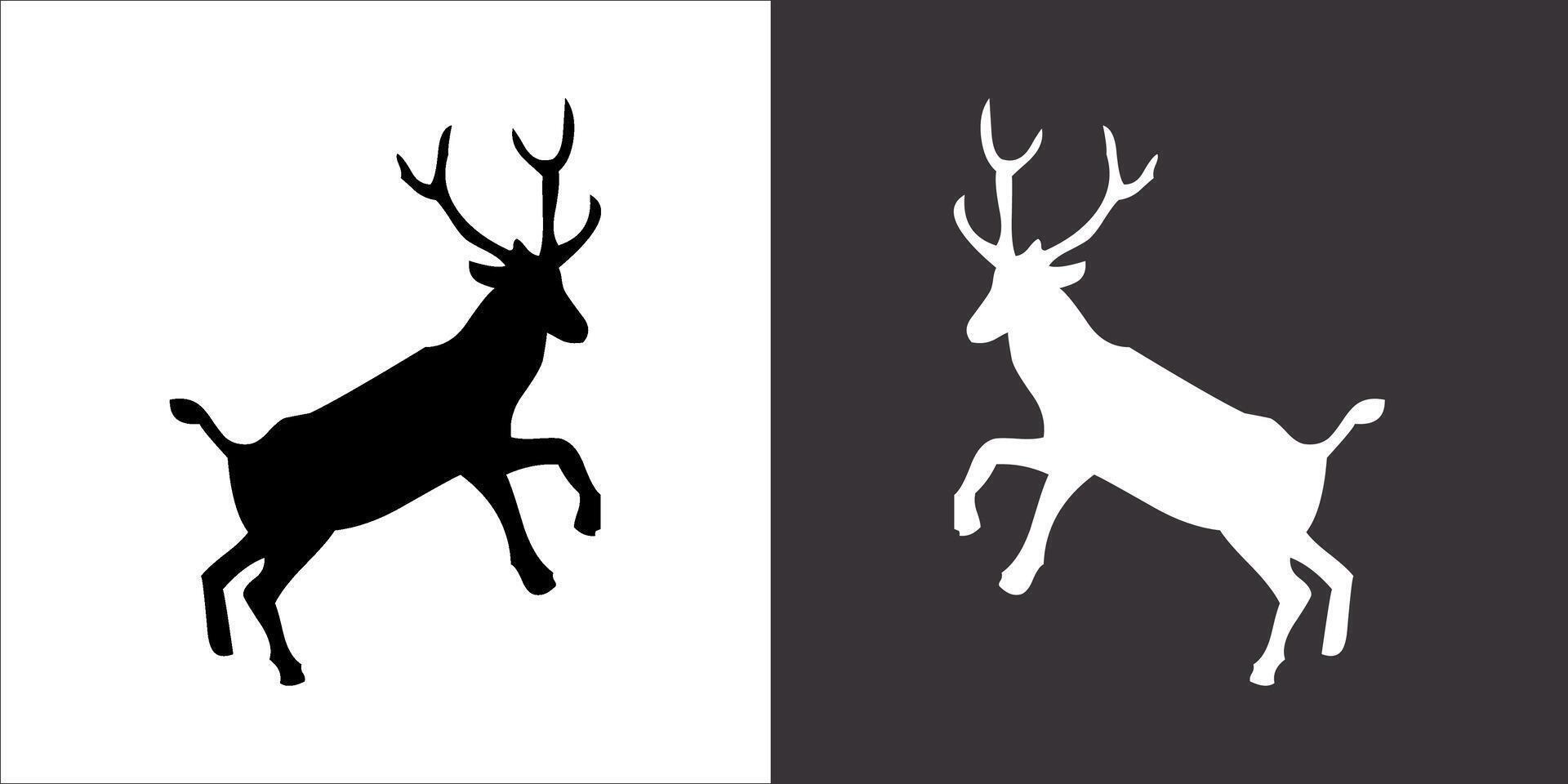 Illustration vector graphics of deer icon