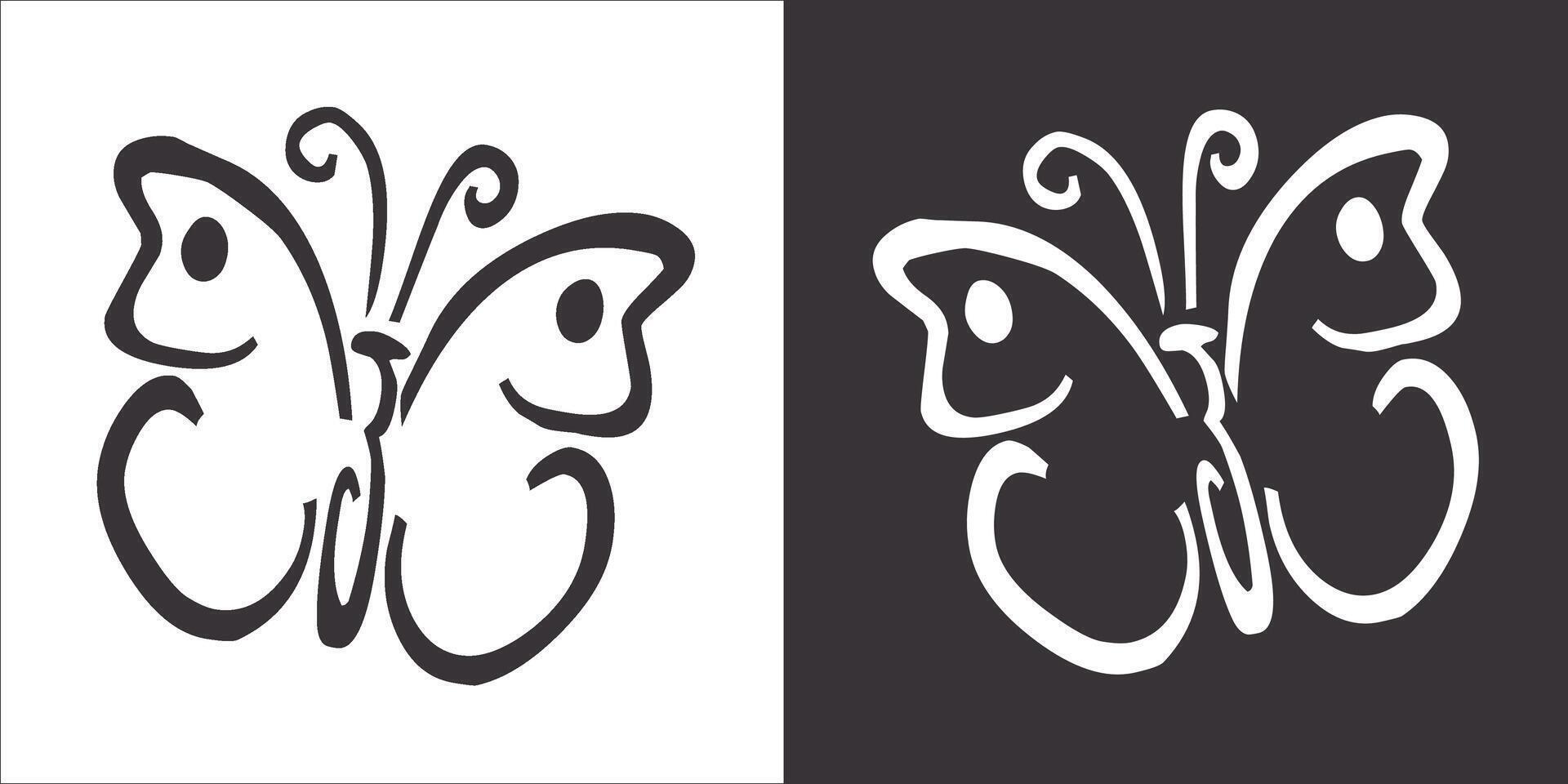 Illustration vector graphics of butterfly icon