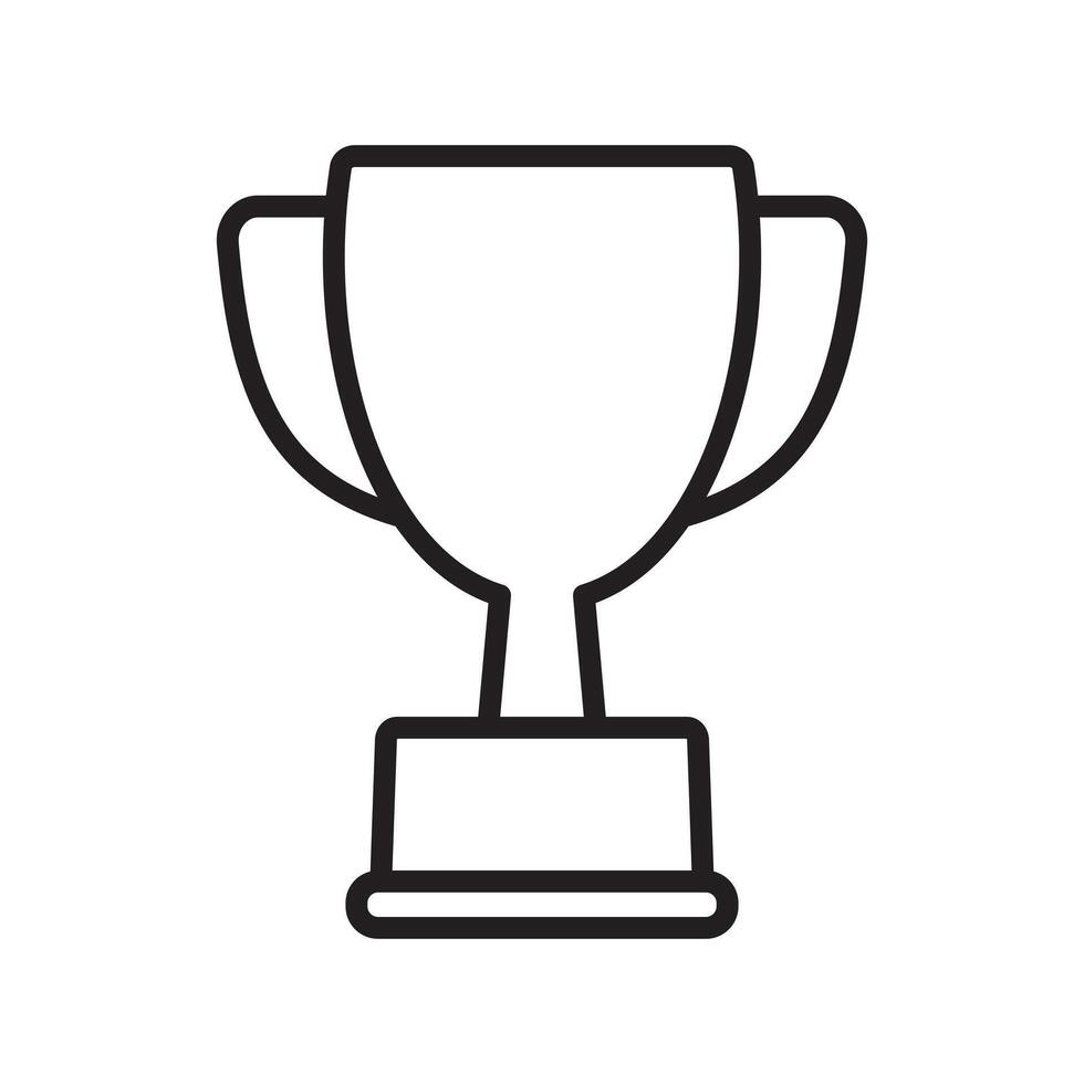 trofeo línea icono. trofeo taza, ganador taza, victoria taza vector icono. recompensa símbolo firmar para web y móvil.