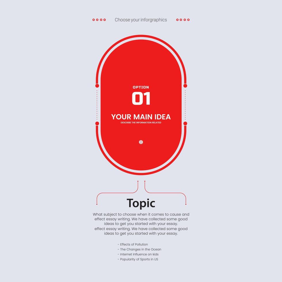 A red infographics style, business and finance process, a infographic process steps vector illustration design