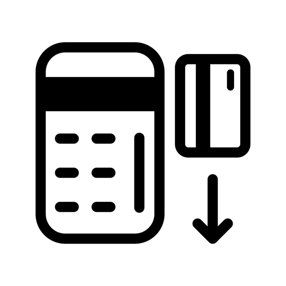 Credit card swipe machine for online payment vector image