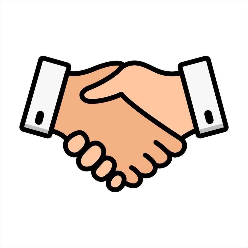 handshake icon vector design illustration agreement symbol