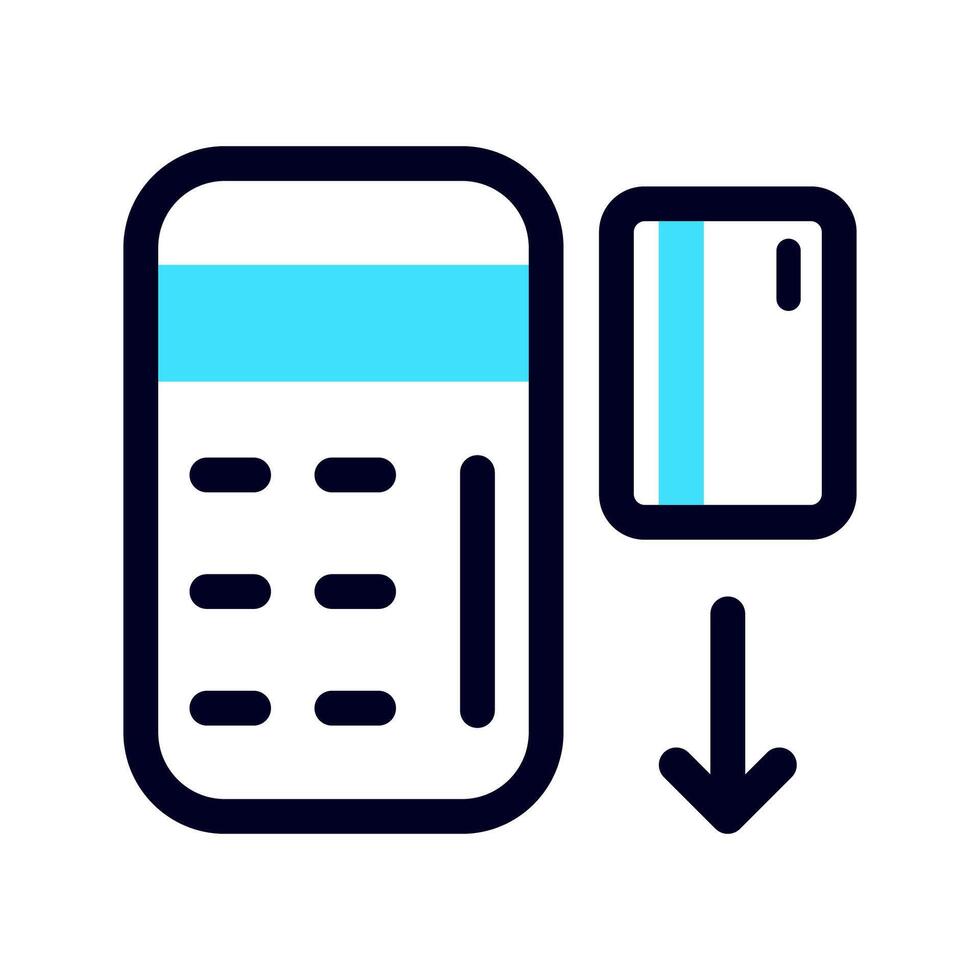Credit card swipe machine for online payment vector image