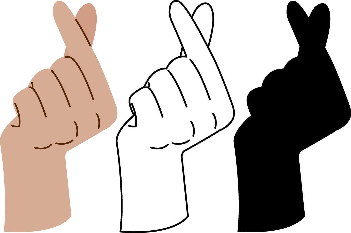 I love the hand gesture. vector