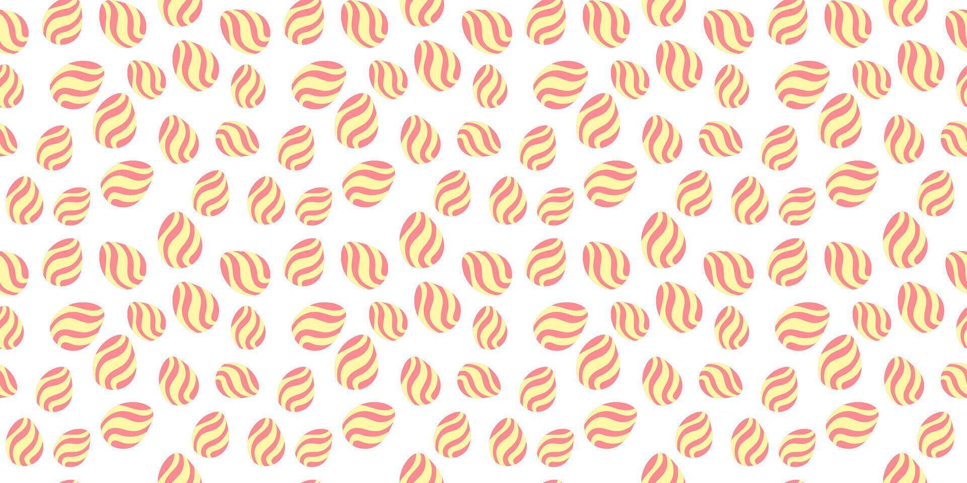 seamless background with Easter eggs vector