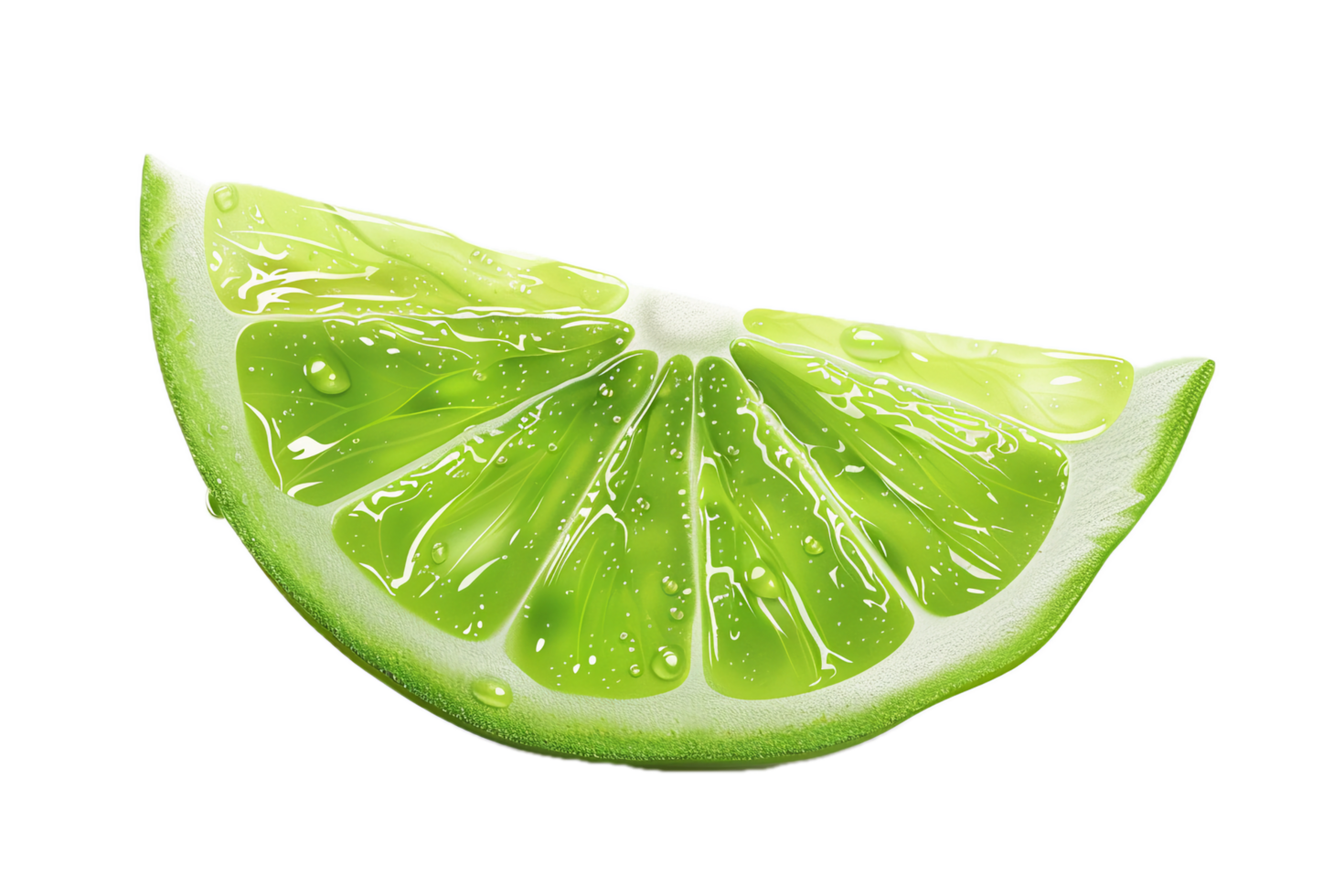 AI generated Fresh Lime Wedges png