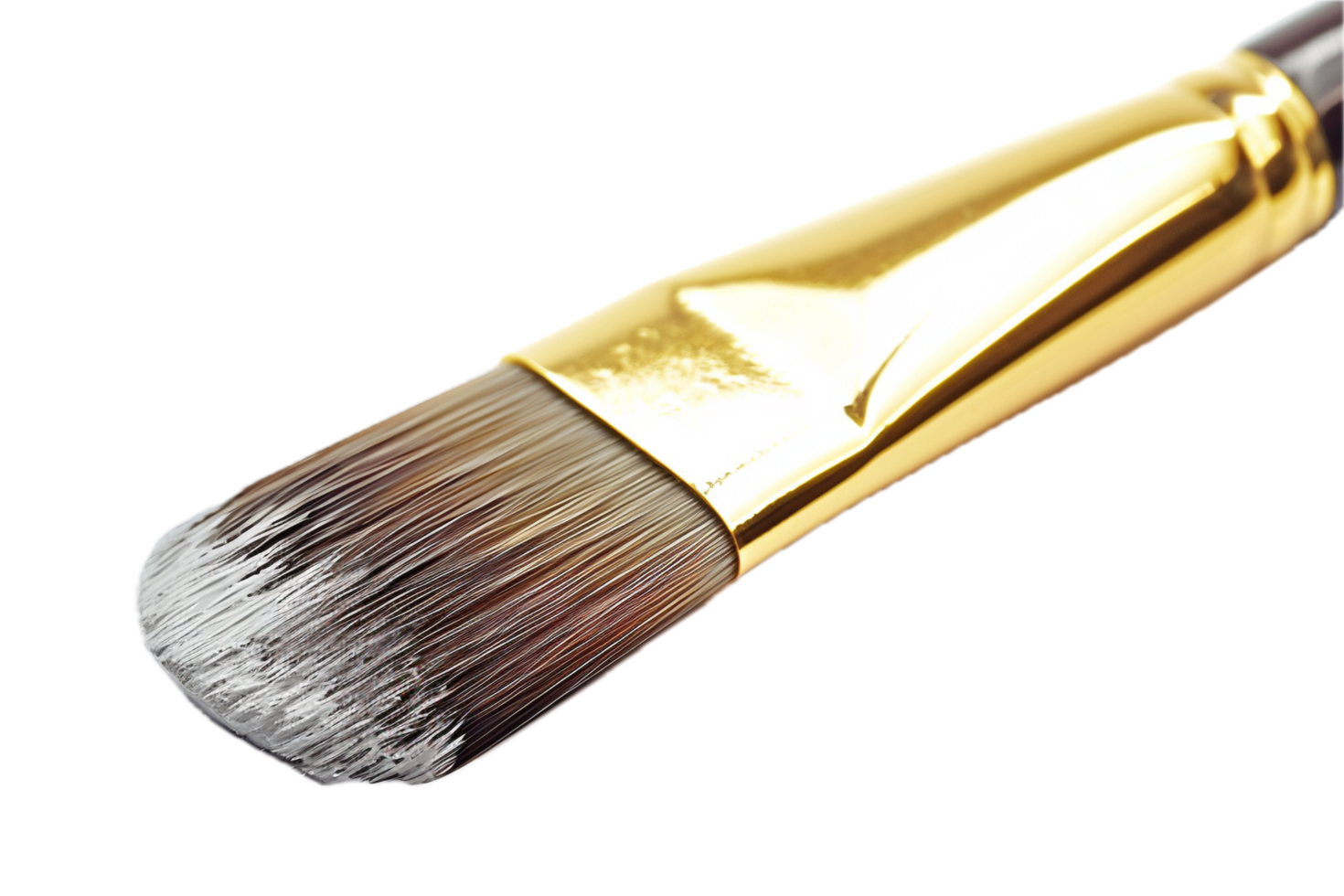 AI generated Paintbrush with White Paint Stroke png