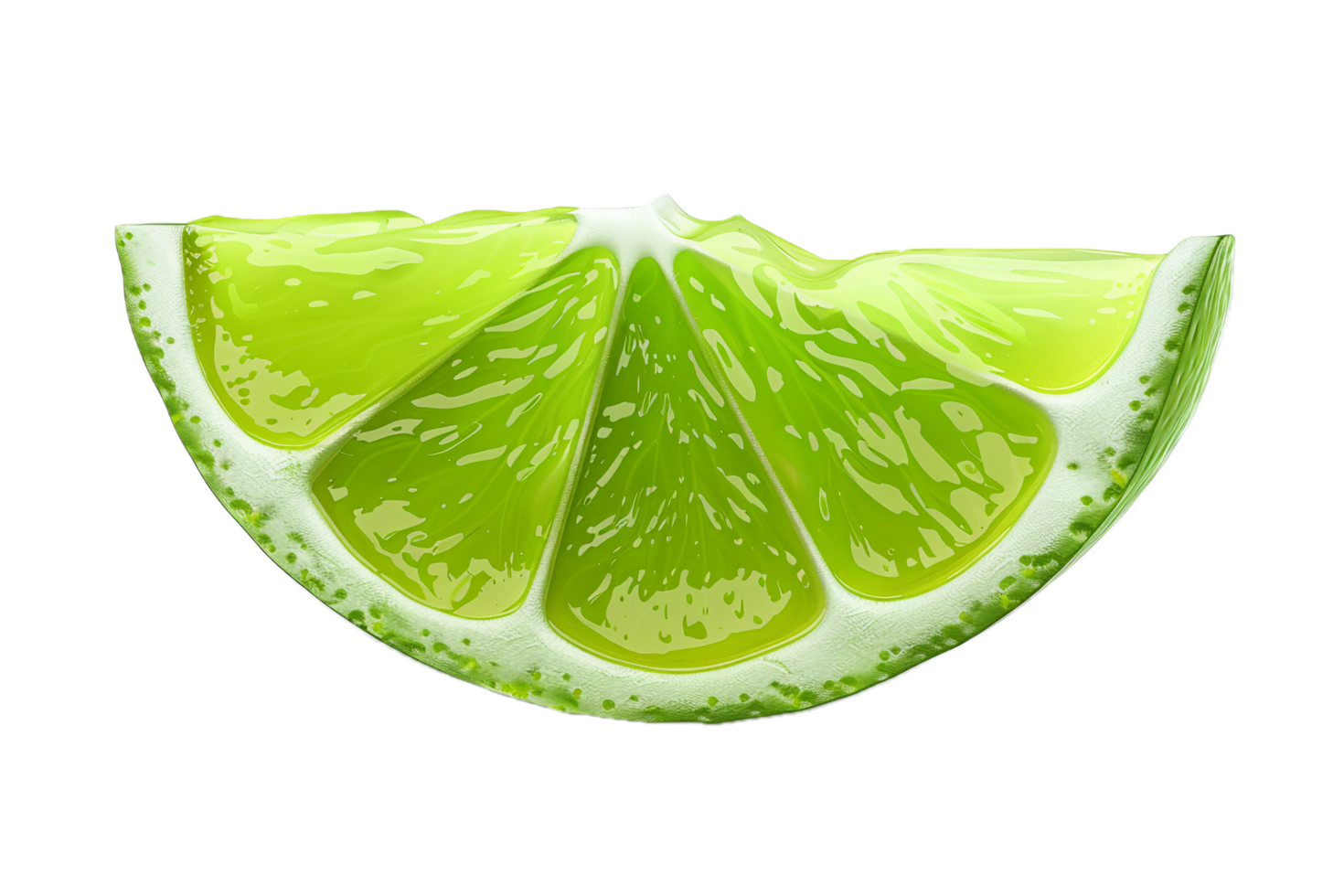 AI generated Fresh Lime Wedges png
