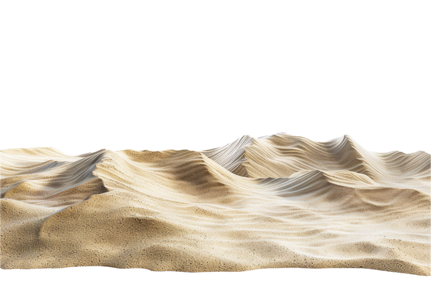 AI generated Golden Desert Dunes at Night png