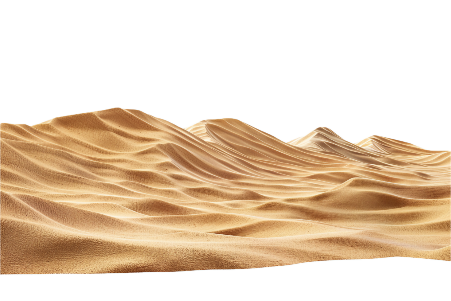 AI generated Golden Desert Dunes at Night png