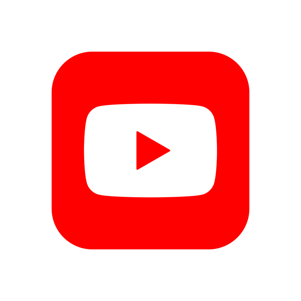 Youtube logotipo. Youtube social meios de comunicação ícone. png