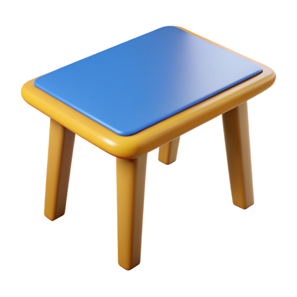 de madera mesa en 3d estilo png