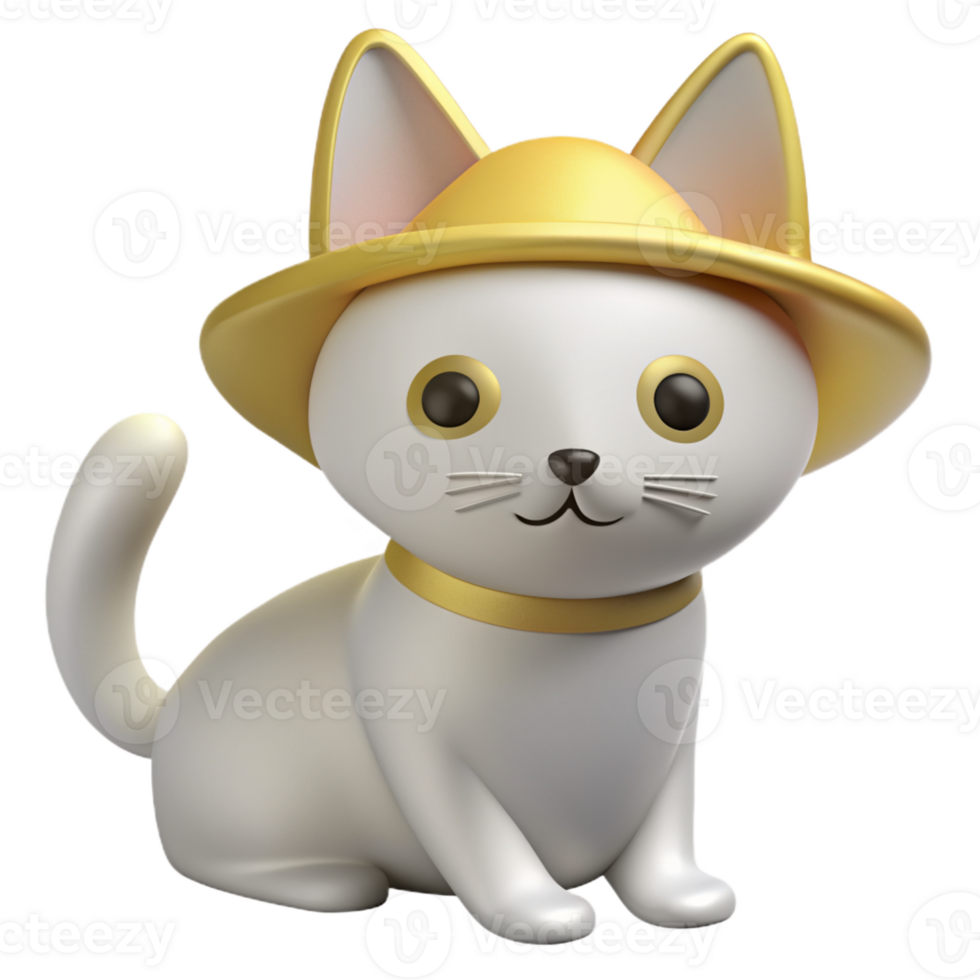 hermosa 3d gato en el mexicano estilo png