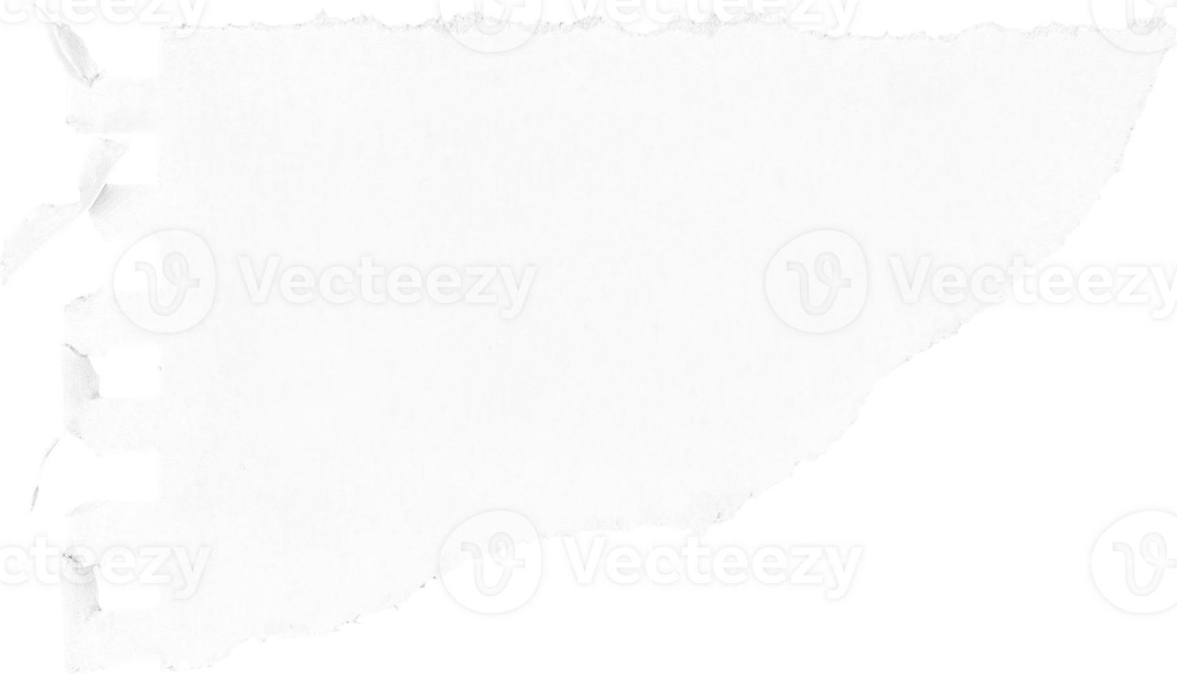 White Torn Ripped Paper Piece, Graphic Element png