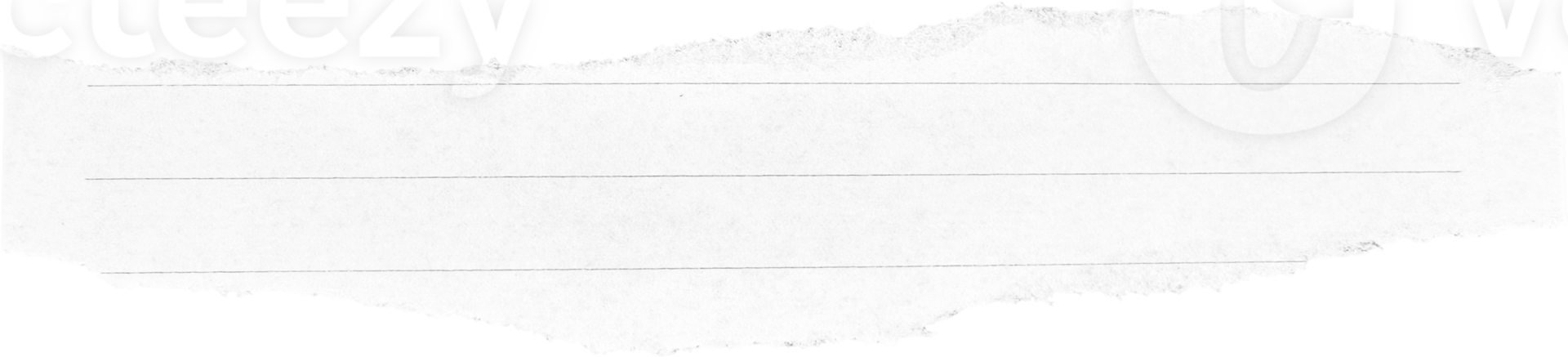 White Torn Paper Piece png