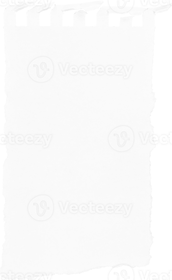 wit gescheurd gescheurd papier deel, grafisch element png