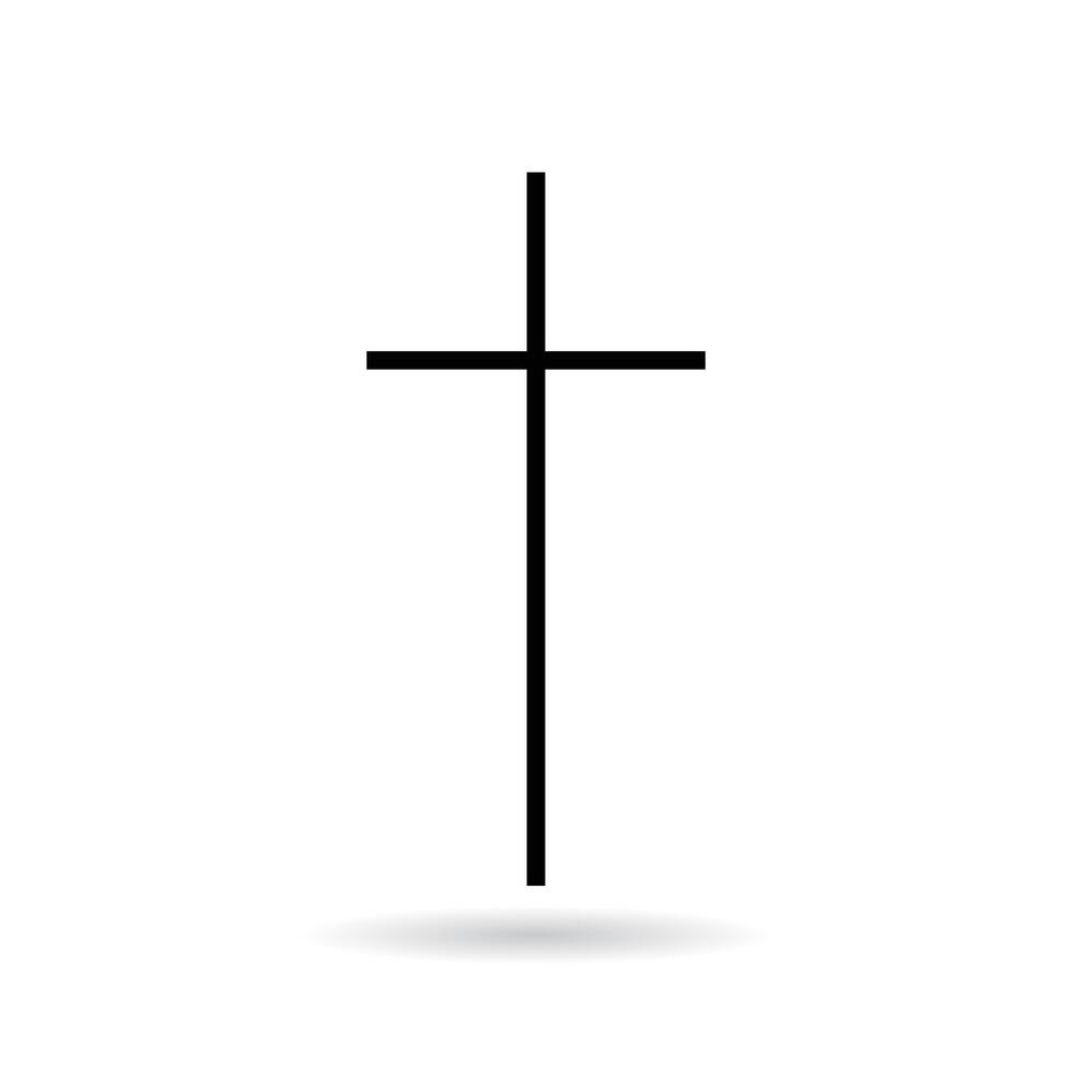 Religion cross icon vector illustration.