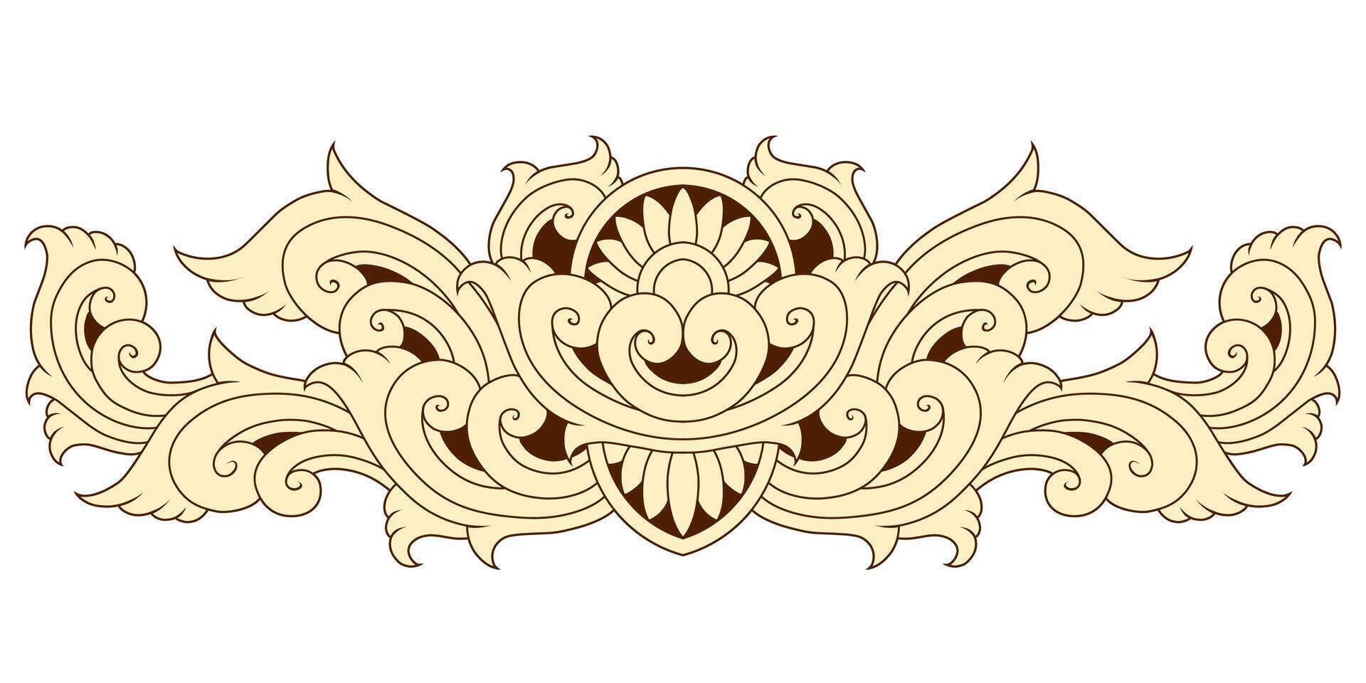 Classic vintage ornament frame vector