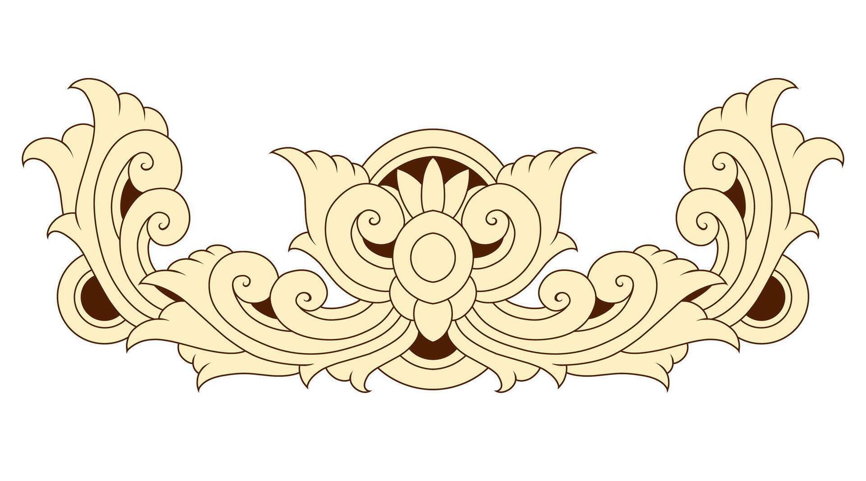 Classic style frame design with exquisite engraving and luxury vector