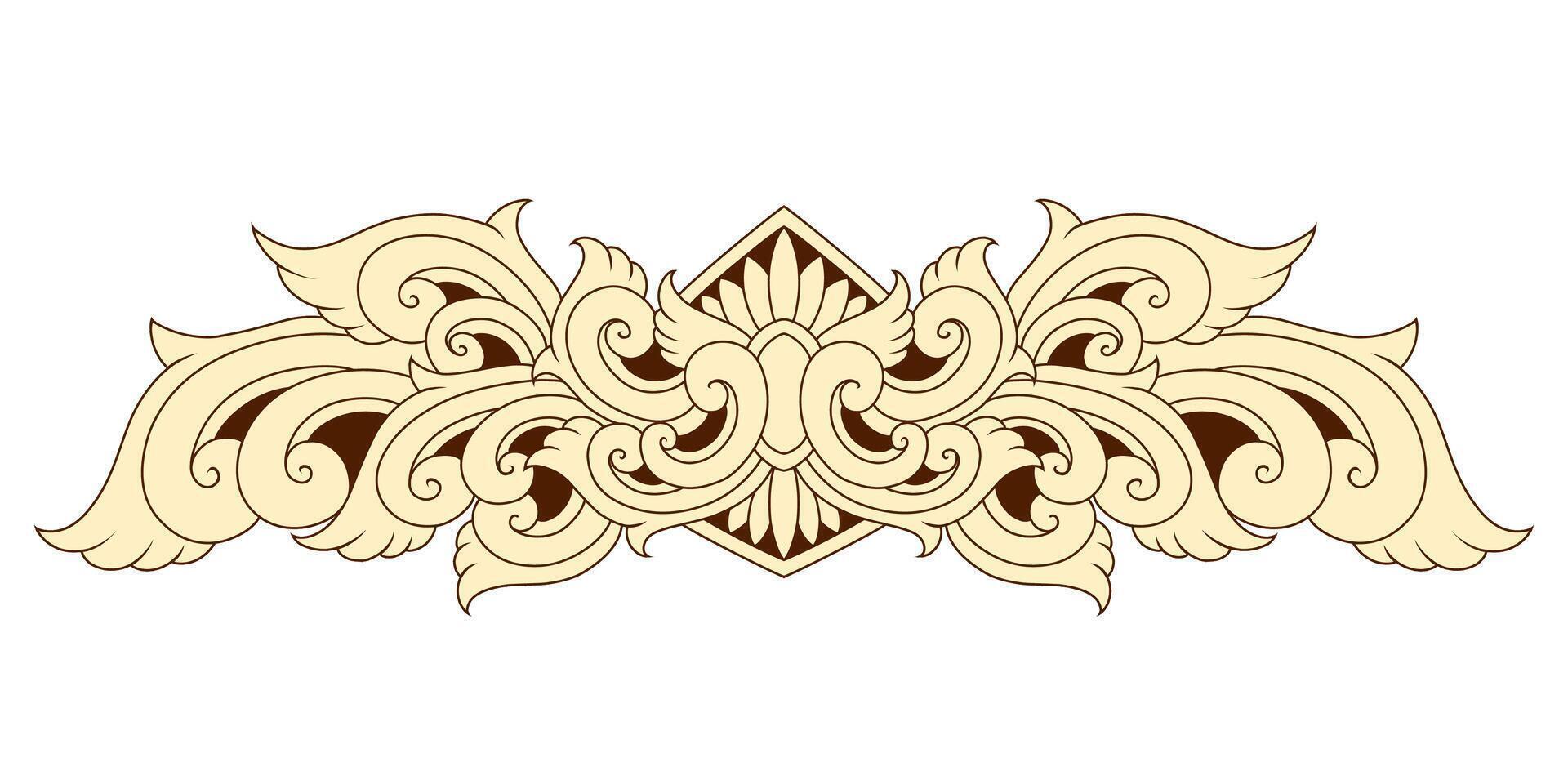 Classic vintage ornament frame vector
