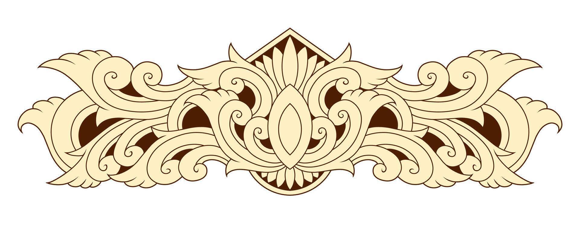 Free vector Classic style frame design with exquisite engraving and luxury