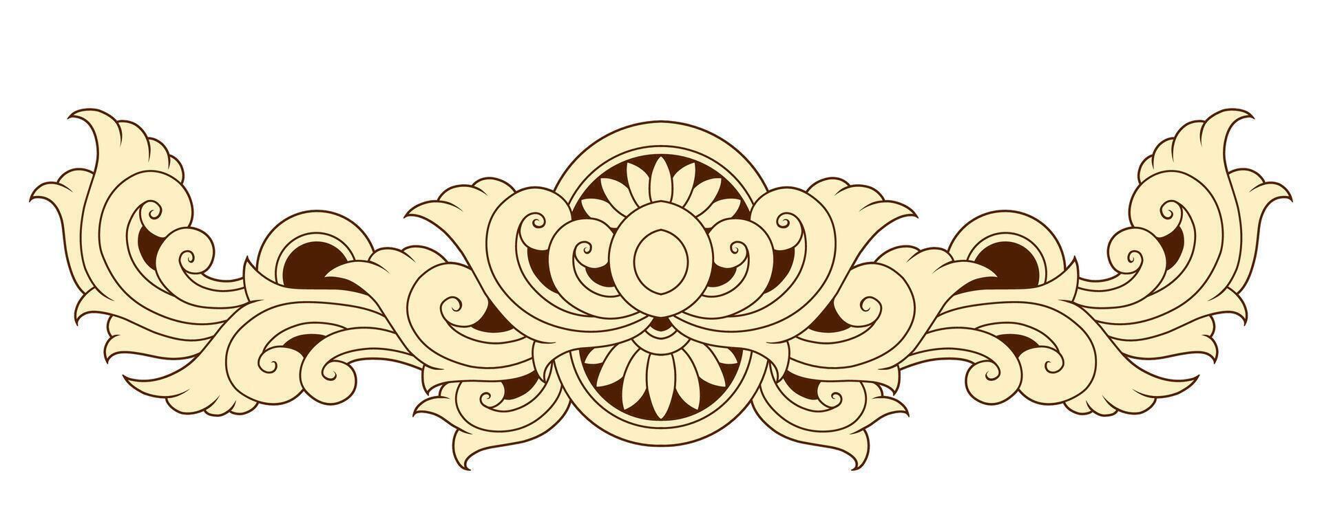 Classic vintage ornament frame vector