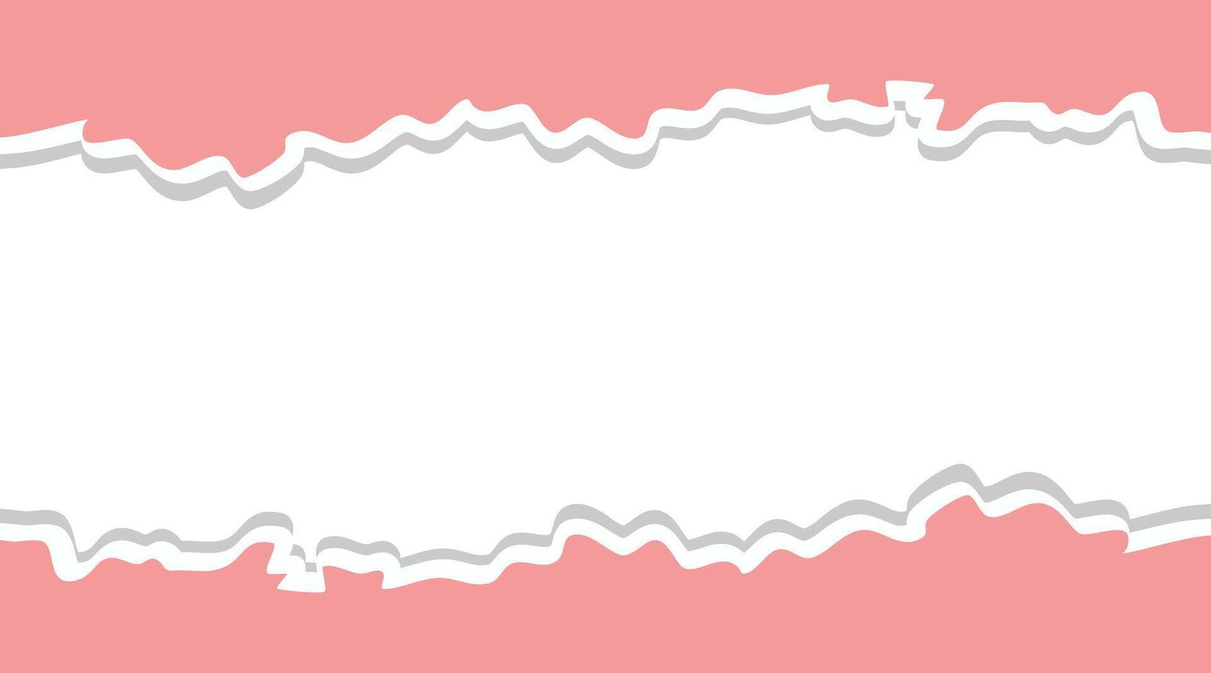 Tear off half a sheet of retro colored paper from the bottom. Vector template paper design.
