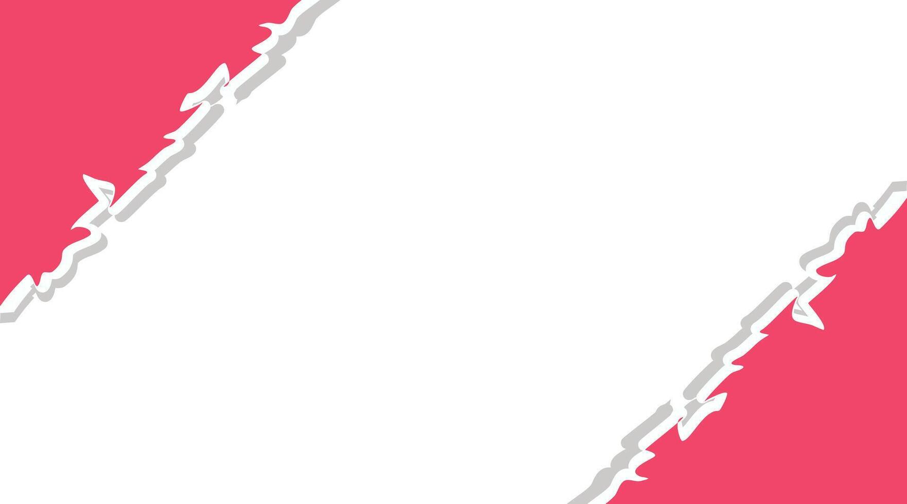 Tear off half a sheet of retro colored paper from the bottom. Vector template paper design.