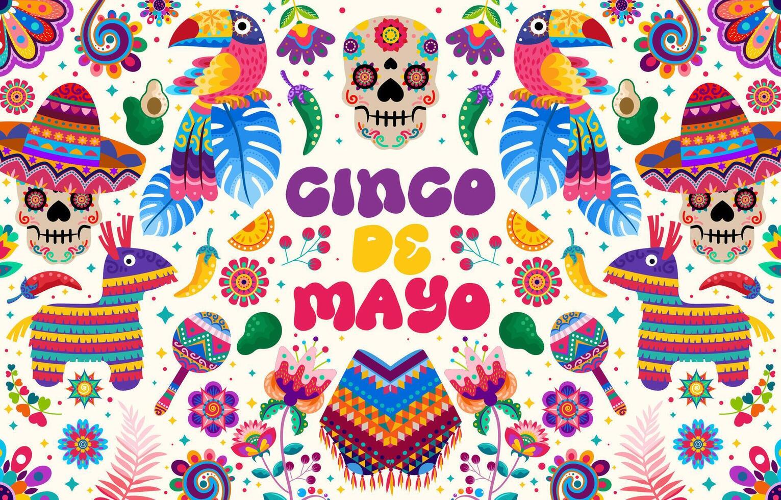 fondo cinco de mayo vector