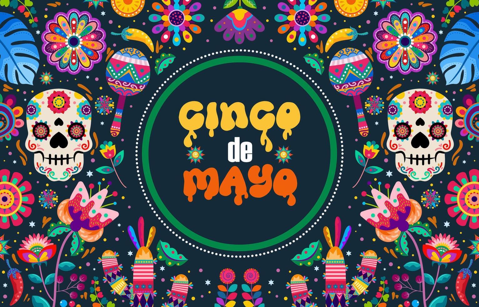 fondo cinco de mayo vector