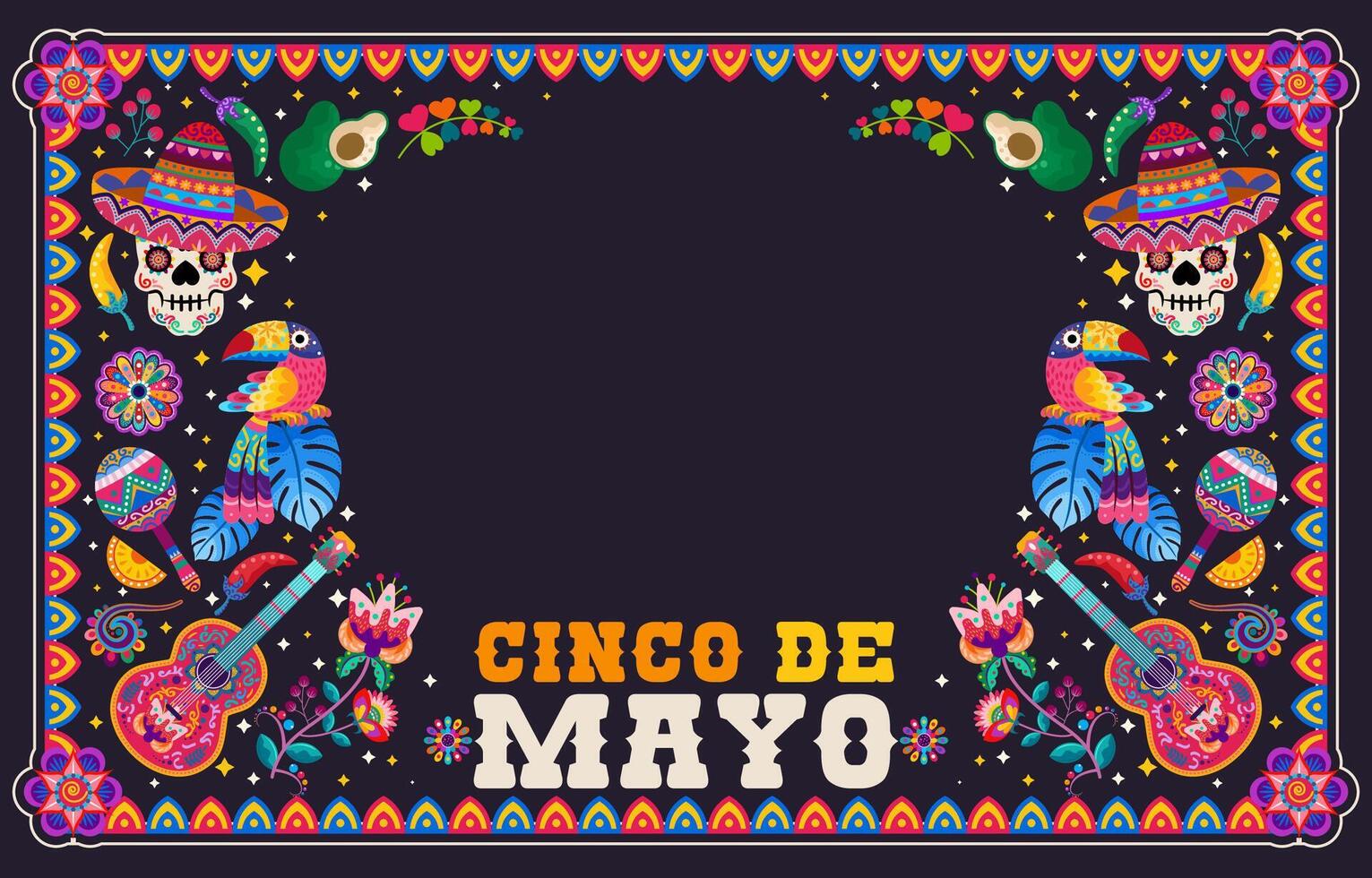 cinco de mayo background vector