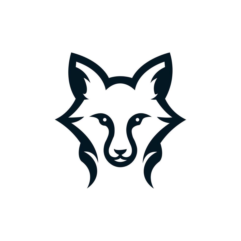 zorro icono diseño. animal logo. vector