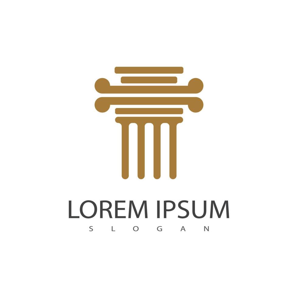 Column logo vector template symbol element design