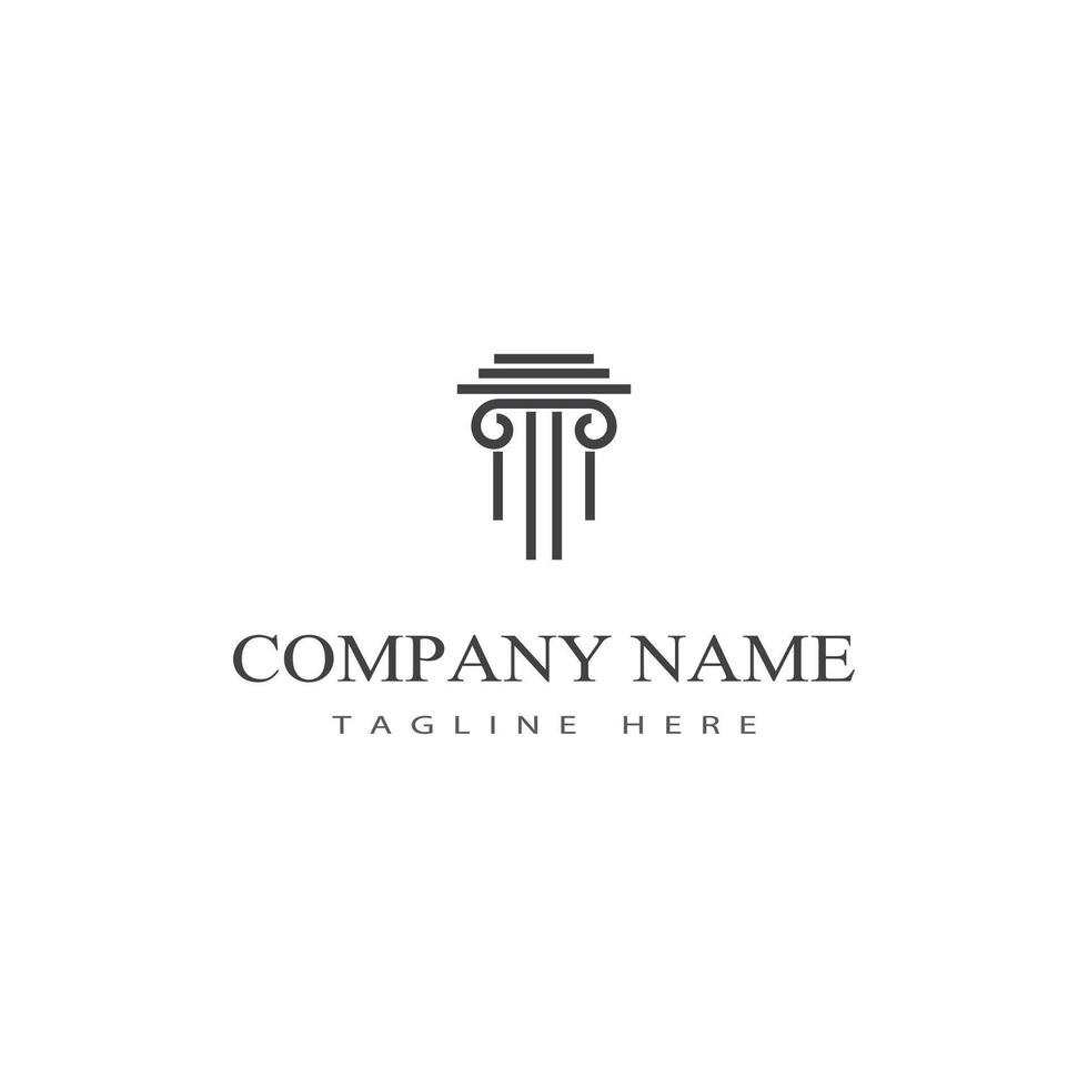 Column logo vector template symbol element design
