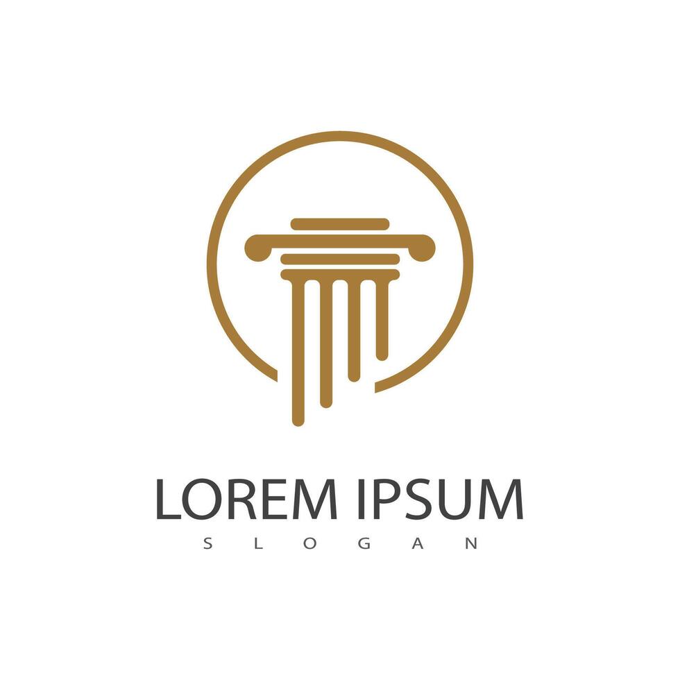 Column logo vector template symbol element design