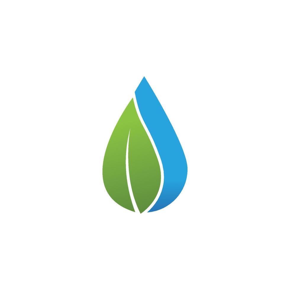 Water drop illustration logo vector design