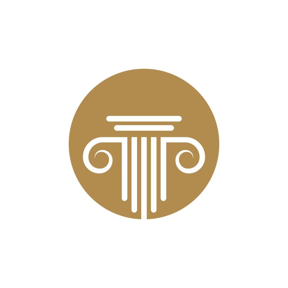 Column logo vector template symbol element design