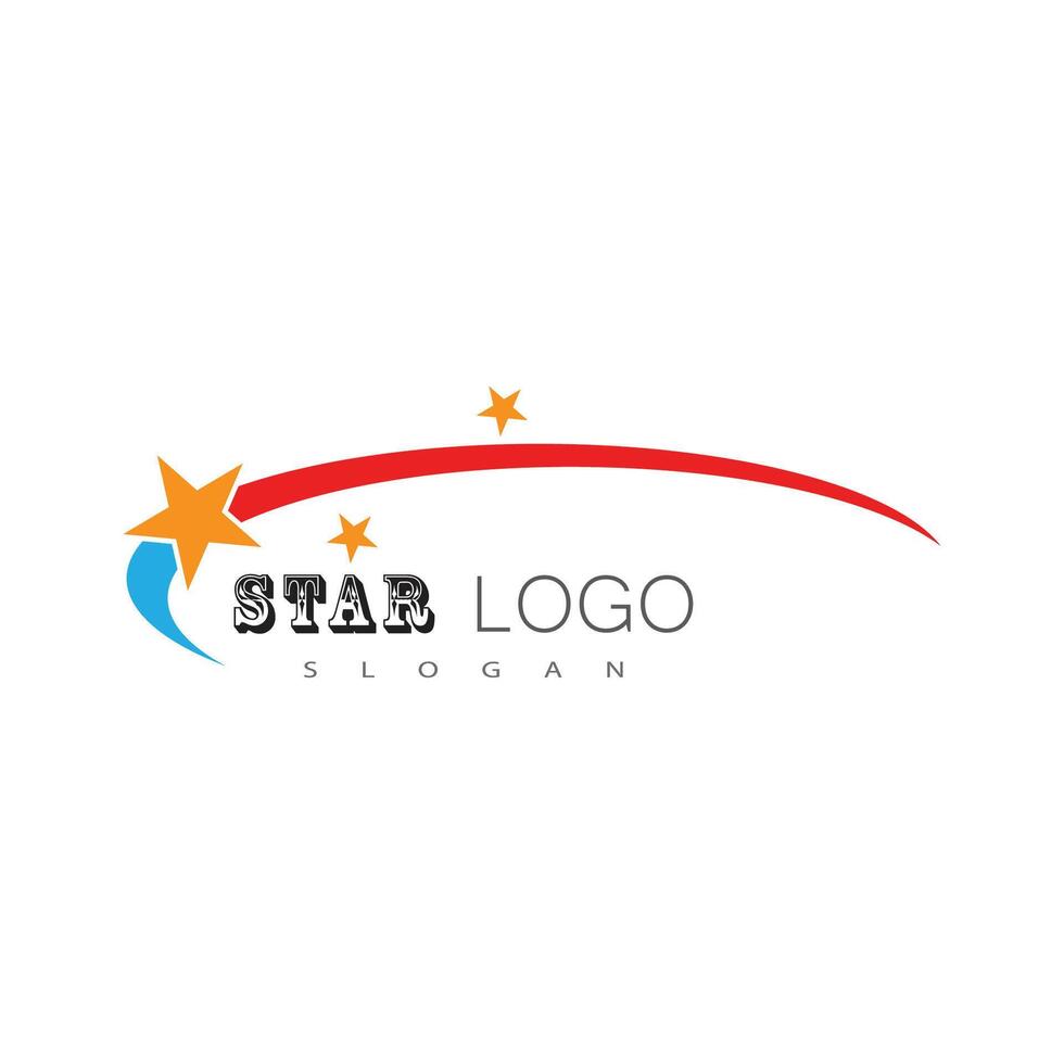 Star logo vector template element symbol design