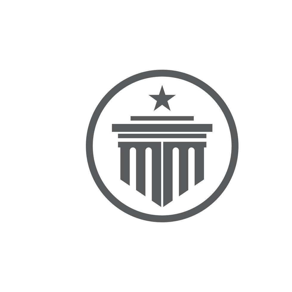 Column logo vector template symbol element design