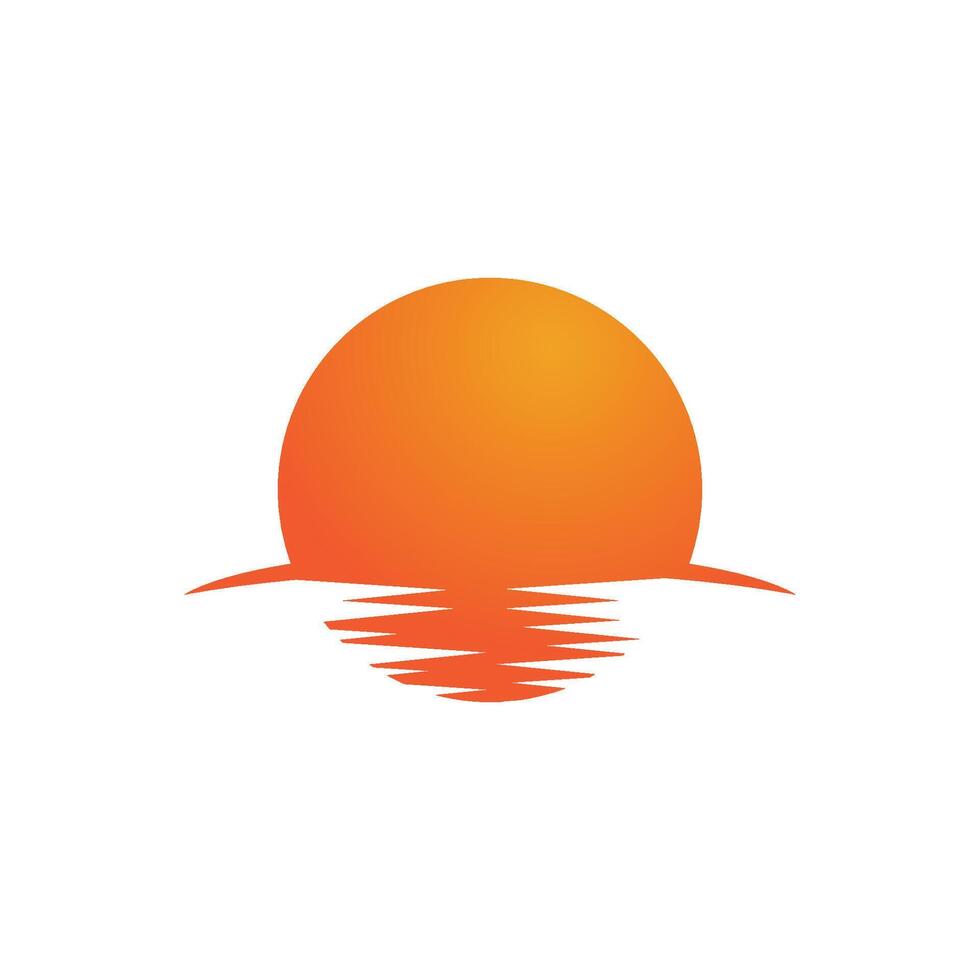 Sun logo vector template symbol design