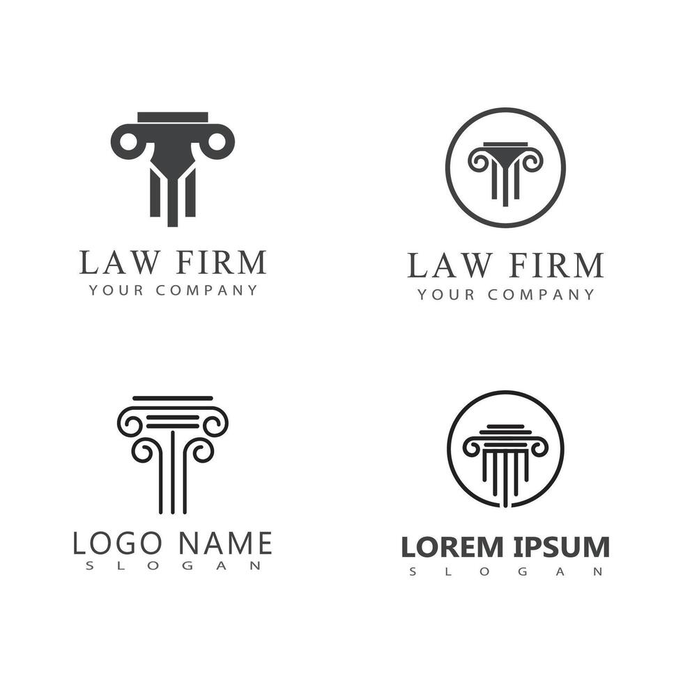 Column logo vector template symbol element design