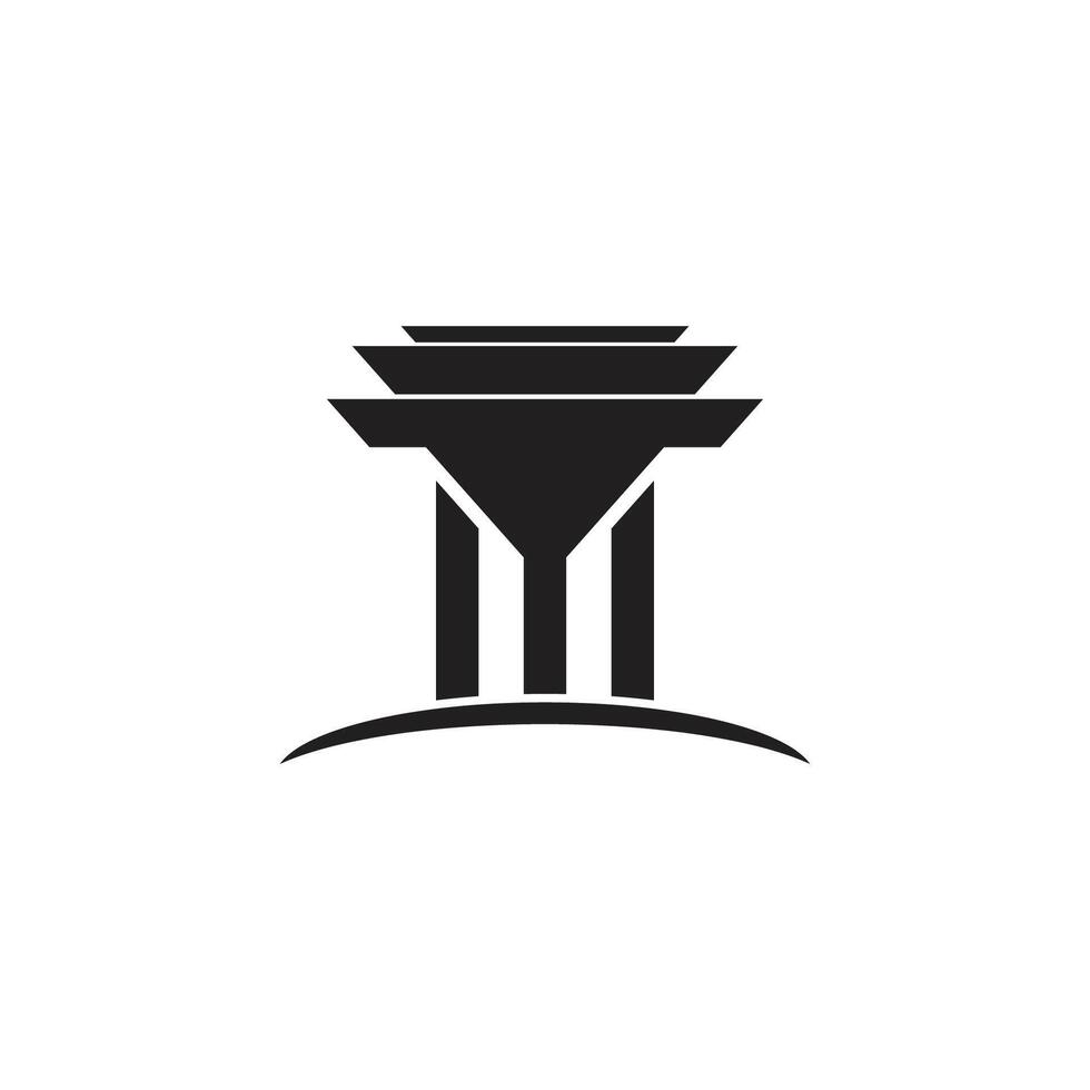 Column logo vector template symbol element design