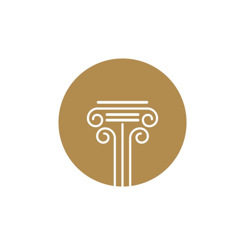 Column logo vector template symbol element design