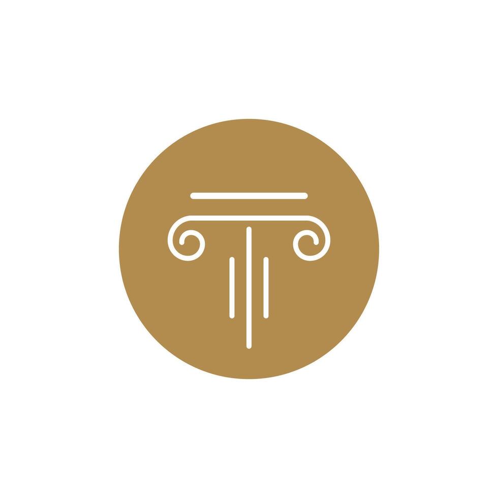 Column logo vector template symbol element design