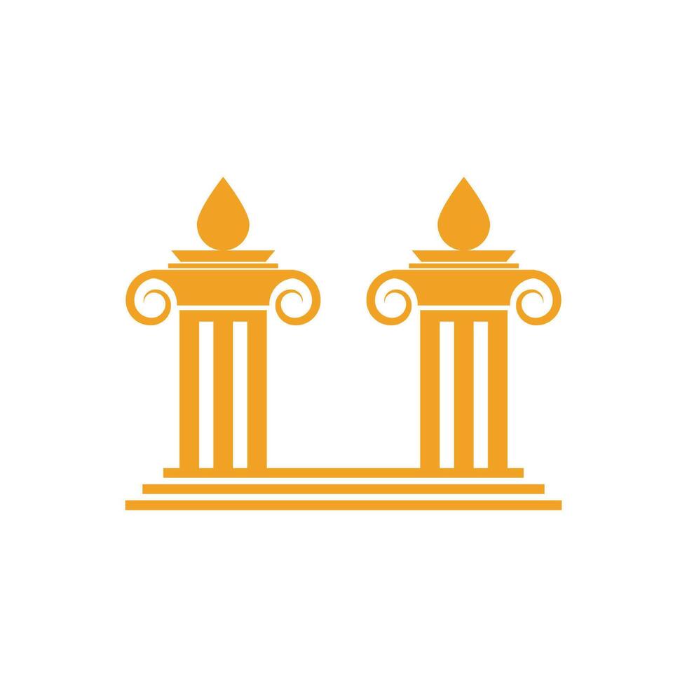 Column logo vector template symbol element design