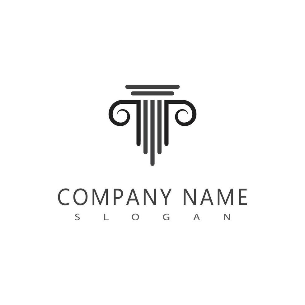 Column logo vector template symbol element design