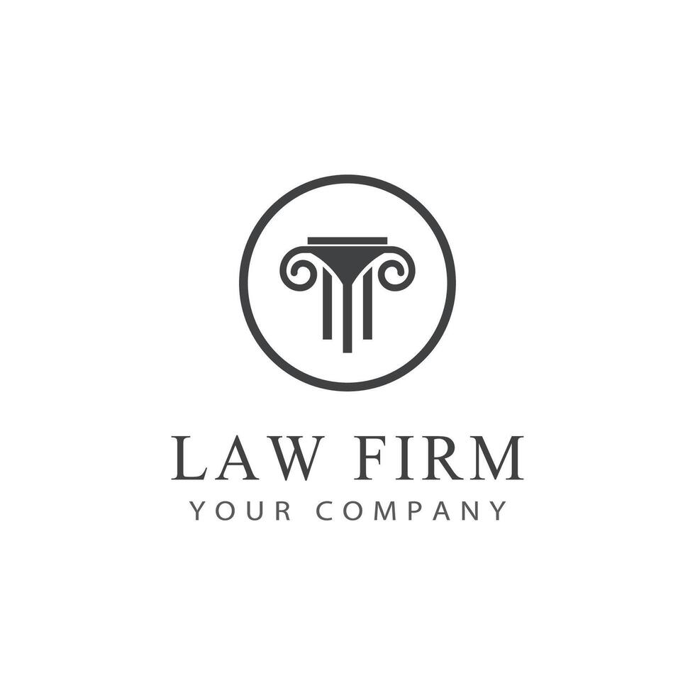 Column logo vector template symbol element design