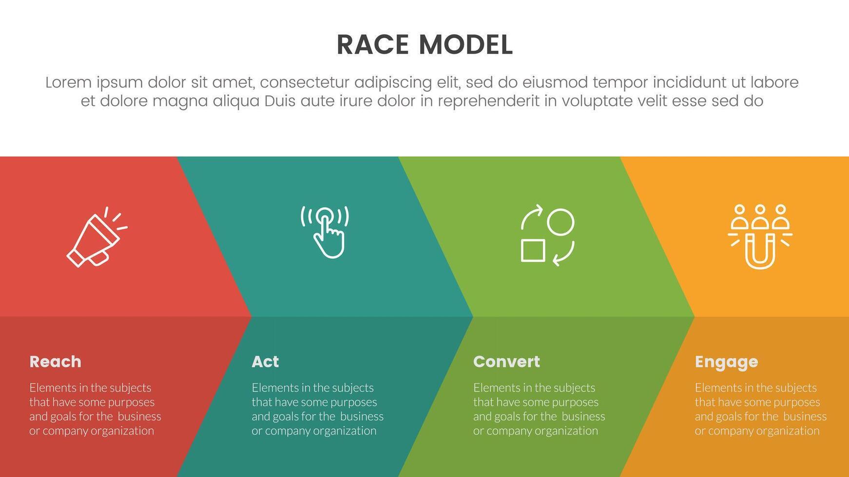 okr objectives and key results infographic 3 point stage template with big circle outline horizontal concept for slide presentation vector
