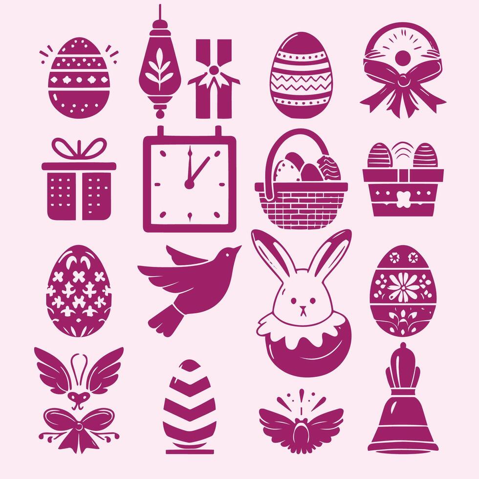 Easter Element Icon and Symbol vector