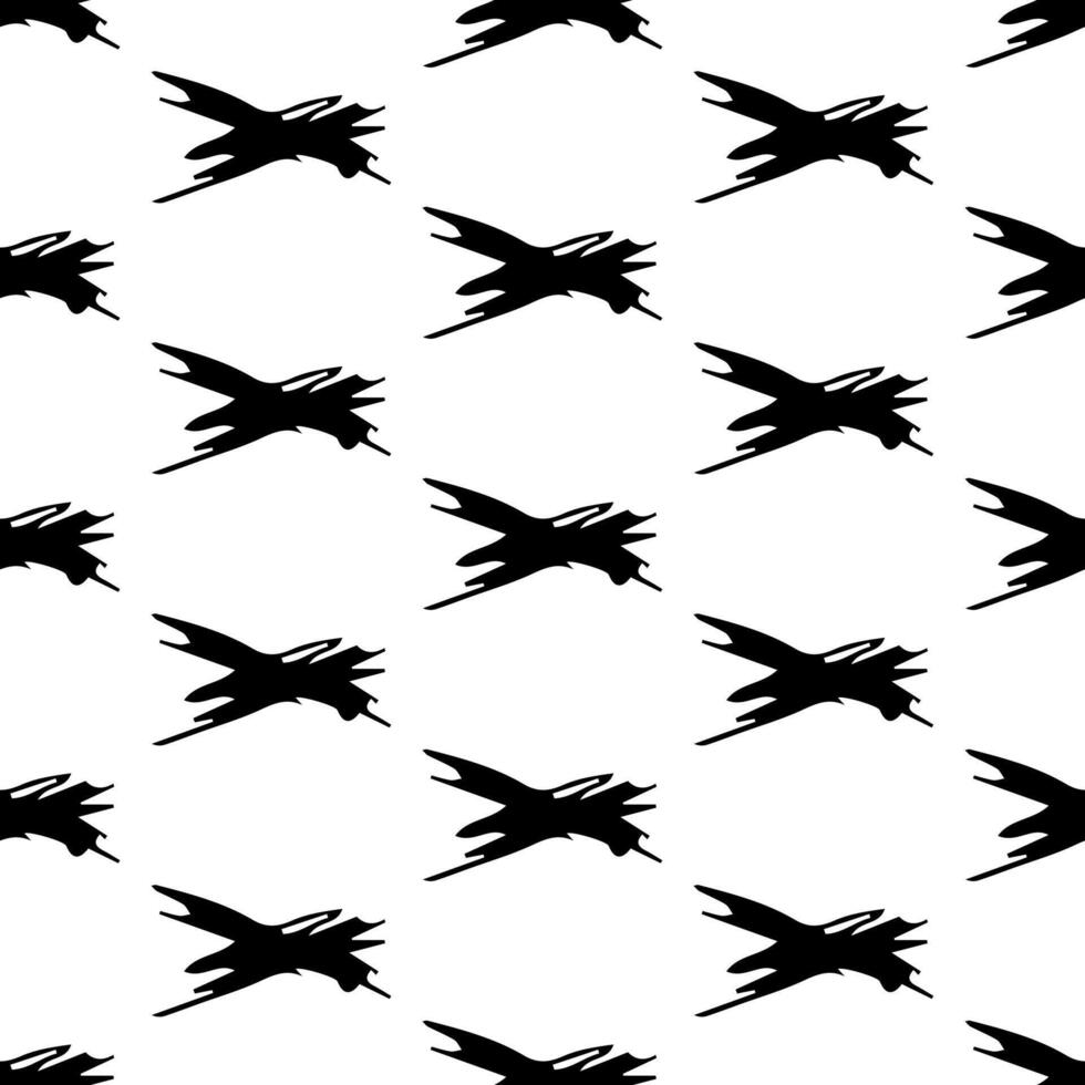 Seamless pattern with hand drawn cross symbols vector